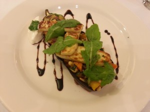 Stuffed Aubergine Dish